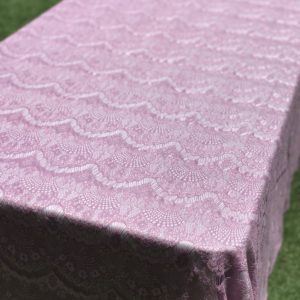Pink Lace Tablecloth